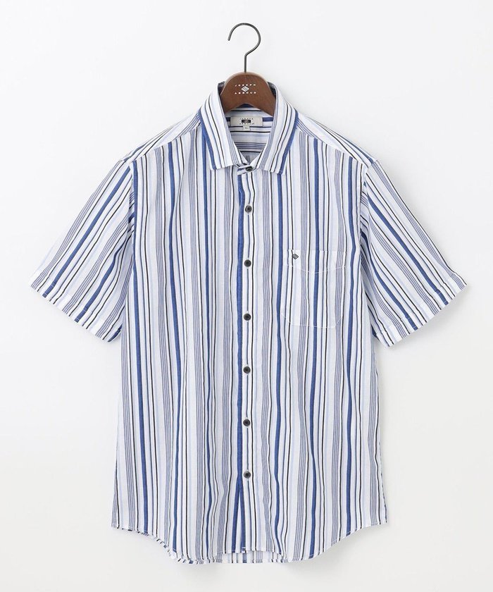 【ジョセフ アブード/JOSEPH ABBOUD / MEN】の【吸水速乾】ソアロンストライプ 半袖 インテリア・キッズ・メンズ・レディースファッション・服の通販 founy(ファニー) https://founy.com/ ファッション Fashion メンズファッション Men's Style Online トップス・カットソー Tops/Tshirt/Men シャツ Shirts ストライプ Stripe ランダム Random 再入荷 Restock/Back In Stock/Re Arrival 半袖 Short Sleeve 吸水 Water Absorption 夏 Summer 春 Spring S/S・春夏 Ss・Spring/Summer |ID: prp329100004567810 ipo3291000000032649631