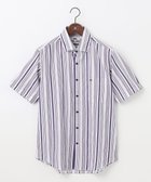 【ジョセフ アブード/JOSEPH ABBOUD / MEN】の【吸水速乾】ソアロンストライプ 半袖 パープル系1|ID: prp329100004567810 ipo3291000000032649632