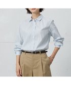 【ジェイ プレス/J.PRESS】の【洗える】BEZ VEGA シャツカラー ブラウス ホワイト×サックスブルー系|ID: prp329100004567911 ipo3291000000032676475