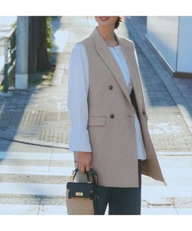 【23区/NIJYUSANKU】 【セットアップ対応】リネン ミックスツイード ジレ人気、トレンドファッション・服の通販 founy(ファニー) ファッション Fashion レディースファッション WOMEN アウター Coat Outerwear ジャケット Jackets 春 Spring カットソー Cut And Sew クラシカル Classical ジャケット Jacket セットアップ Set Up ツイル Twill ツイード Tweed ボトム Bottom ミックス Mix リネン Linen S/S・春夏 Ss・Spring/Summer 夏 Summer 2024年 2024 2024春夏・S/S Ss,Spring/Summer,2024 エレガント 上品 Elegant |ID:prp329100004568315