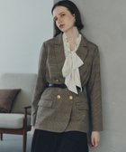 【イェッカ ヴェッカ/YECCA VECCA】の金釦テーラードジャケット Check Brown|ID: prp329100004568372 ipo3291000000033532051