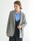 【イェッカ ヴェッカ/YECCA VECCA】の金釦テーラードジャケット Check Ivory|ID: prp329100004568372 ipo3291000000033532053