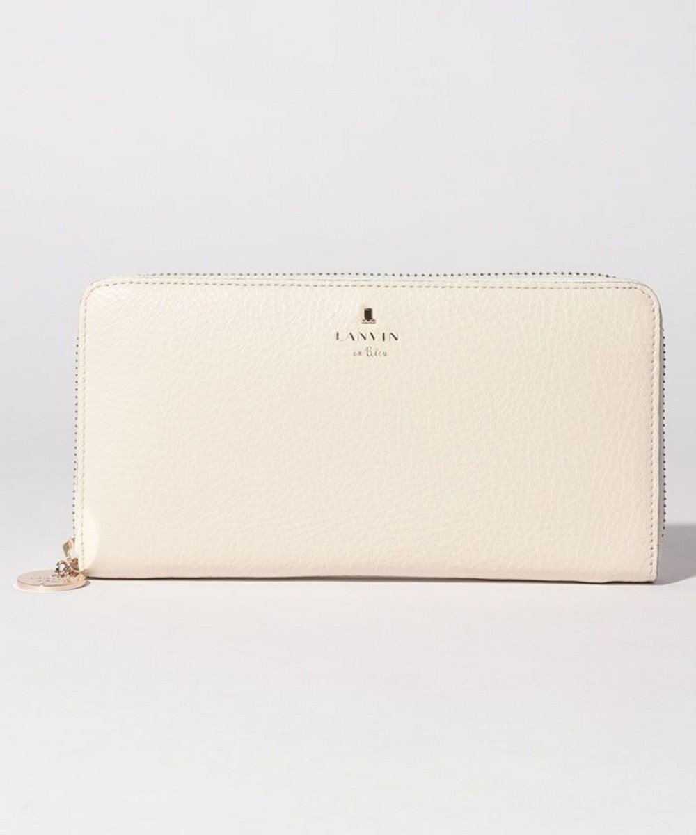 【ランバン オン ブルー/LANVIN en Bleu】のメラニーラウンドファスナー長財布 インテリア・キッズ・メンズ・レディースファッション・服の通販 founy(ファニー) 　ファッション　Fashion　レディースファッション　WOMEN　財布　Wallets　インナー　Inner　ガーリー　Girly　グリッター　Glitter　シンプル　Simple　ドット　Dot　財布　Wallet　エクリュ|ID: prp329100004568490 ipo3291000000032319292