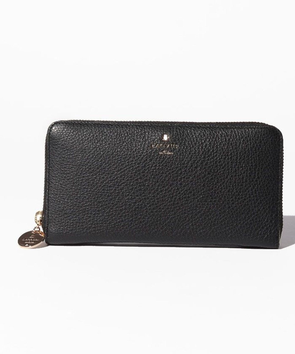 【ランバン オン ブルー/LANVIN en Bleu】のメラニーラウンドファスナー長財布 インテリア・キッズ・メンズ・レディースファッション・服の通販 founy(ファニー) 　ファッション　Fashion　レディースファッション　WOMEN　財布　Wallets　インナー　Inner　ガーリー　Girly　グリッター　Glitter　シンプル　Simple　ドット　Dot　財布　Wallet　ブラック|ID: prp329100004568490 ipo3291000000032319293