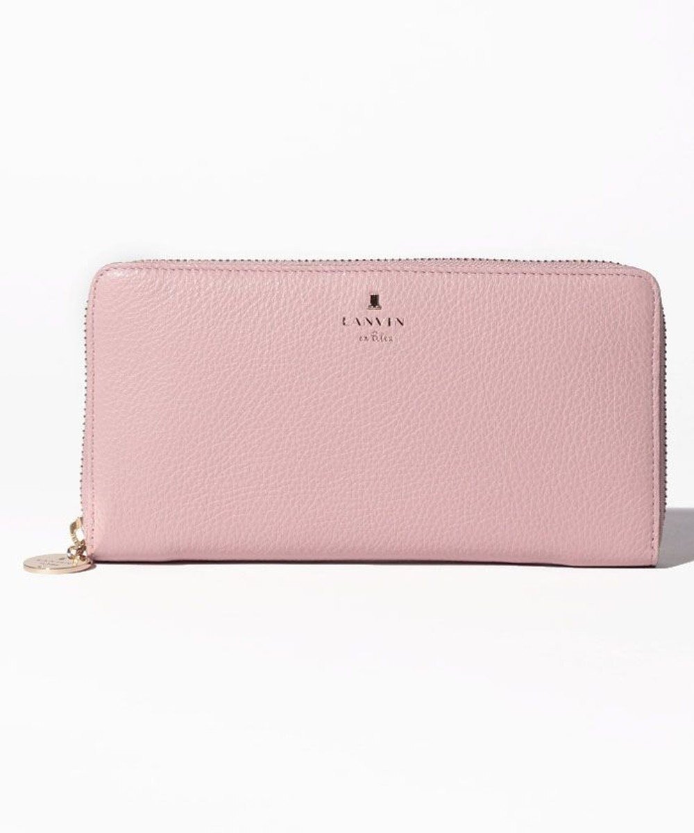 【ランバン オン ブルー/LANVIN en Bleu】のメラニーラウンドファスナー長財布 インテリア・キッズ・メンズ・レディースファッション・服の通販 founy(ファニー) 　ファッション　Fashion　レディースファッション　WOMEN　財布　Wallets　インナー　Inner　ガーリー　Girly　グリッター　Glitter　シンプル　Simple　ドット　Dot　財布　Wallet　ピンク|ID: prp329100004568490 ipo3291000000032319294