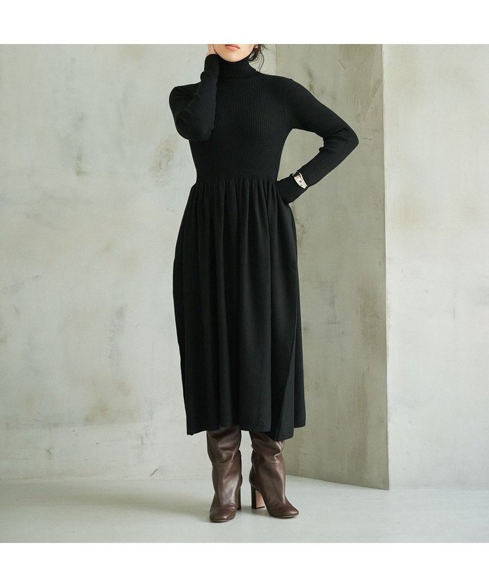 【ハッシュニュアンス/#Newans】の【カシミヤ混】フィット&フレアニットワンピース インテリア・キッズ・メンズ・レディースファッション・服の通販 founy(ファニー) https://founy.com/ ファッション Fashion レディースファッション Fashion for Women ワンピース Dresses ニットワンピース Knit Dresses おすすめ Recommended / Our Picks カーディガン Cardigan, Knitwear コンパクト Compact, Small Size シンプル Simple, Minimal セットアップ Set-Up, Coordinated Outfit フィット Fit, Slim Fit エレガント 上品 Elegant A/W・秋冬 Autumn/Winter |ID: prp329100004568536 ipo3291000000034245595