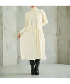 【ハッシュニュアンス/#Newans】の【カシミヤ混】フィット&フレアニットワンピース オフ|ID: prp329100004568536 ipo3291000000034245597