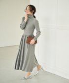 【ハッシュニュアンス/#Newans】の【カシミヤ混】フィット&フレアニットワンピース グレー|ID: prp329100004568536 ipo3291000000034245598