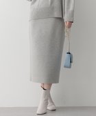 【23区/NIJYUSANKU】の【洗える】カシミヤブレンド Iライン ニットスカート ライトグレー系|ID: prp329100004568546 ipo3291000000033681563