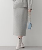 【23区/NIJYUSANKU】の【洗える】カシミヤブレンド Iライン ニットスカート ライトグレー系|ID: prp329100004568546 ipo3291000000035667865