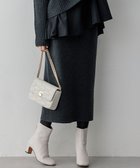 【23区/NIJYUSANKU】の【洗える】カシミヤブレンド Iライン ニットスカート チャコール系|ID: prp329100004568546 ipo3291000000035667869