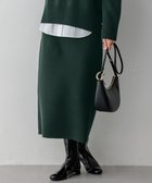 【23区/NIJYUSANKU】の【洗える】カシミヤブレンド Iライン ニットスカート グリーン系|ID: prp329100004568546 ipo3291000000035667875