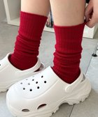 【ウィゴー/WEGO】のゆるルーズソックス レッド|ID: prp329100004568602 ipo3291000000033221564