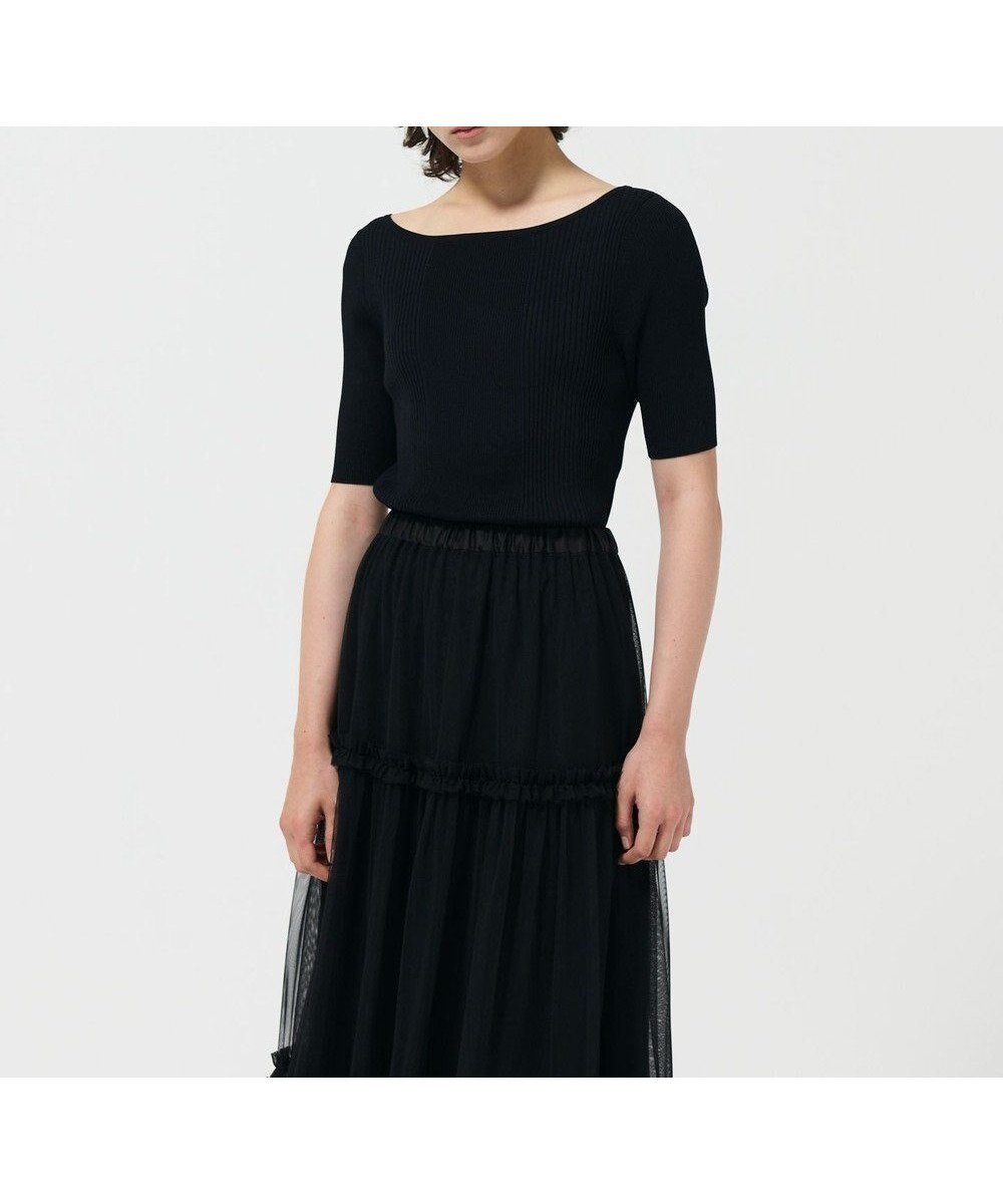 【グレース コンチネンタル/GRACE CONTINENTAL】のリブカシュクールニットトップ インテリア・キッズ・メンズ・レディースファッション・服の通販 founy(ファニー) ファッション Fashion レディースファッション Fashion for Women トップス・カットソー Cut & Sew Tops ニット Knit Tops & Sweaters コンパクト Compact, Small Size ベーシック Basic, Essential エレガント 上品 Elegant 夏 Summer S/S・春夏 SS, Spring/Summer, Warm Season A/W・秋冬 Autumn/Winter ブラック|ID: prp329100004568650 ipo3291000000034628715
