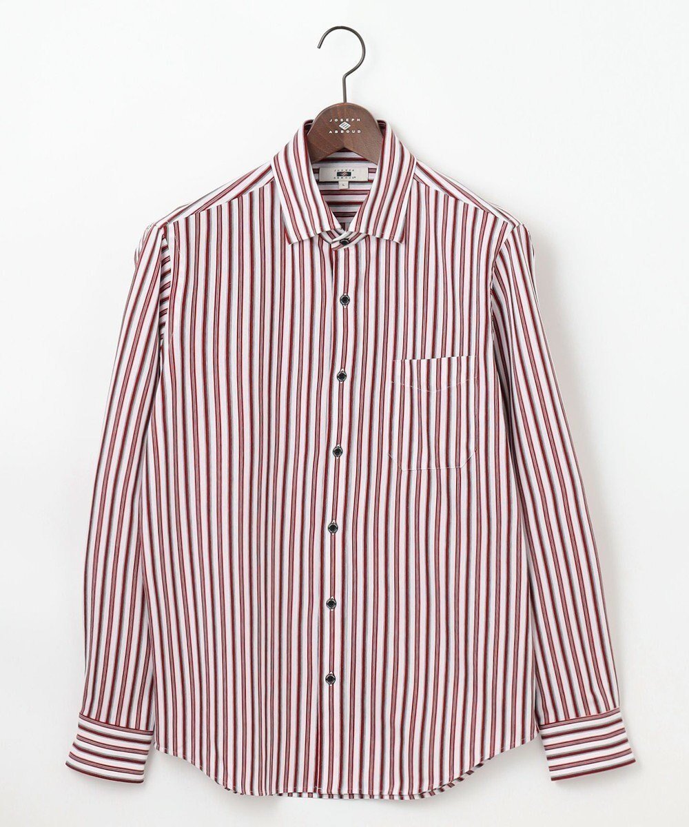 【ジョセフ アブード/JOSEPH ABBOUD / MEN】の【ストレッチ・イージーケア】ジャージーストライプシャツ インテリア・キッズ・メンズ・レディースファッション・服の通販 founy(ファニー) 　ファッション　Fashion　メンズファッション　Fashion for Men　トップス・カットソー　Cut & Sew Tops　メンズシャツ　Shirts　ウォッシュ　Washed Finish　ストライプ　Stripe, Striped Pattern　ストレッチ　Stretch, Stretchy Fabric　夏　Summer　春　Spring　S/S・春夏　SS, Spring/Summer, Warm Season　ワイン系1|ID: prp329100004568740 ipo3291000000034210211
