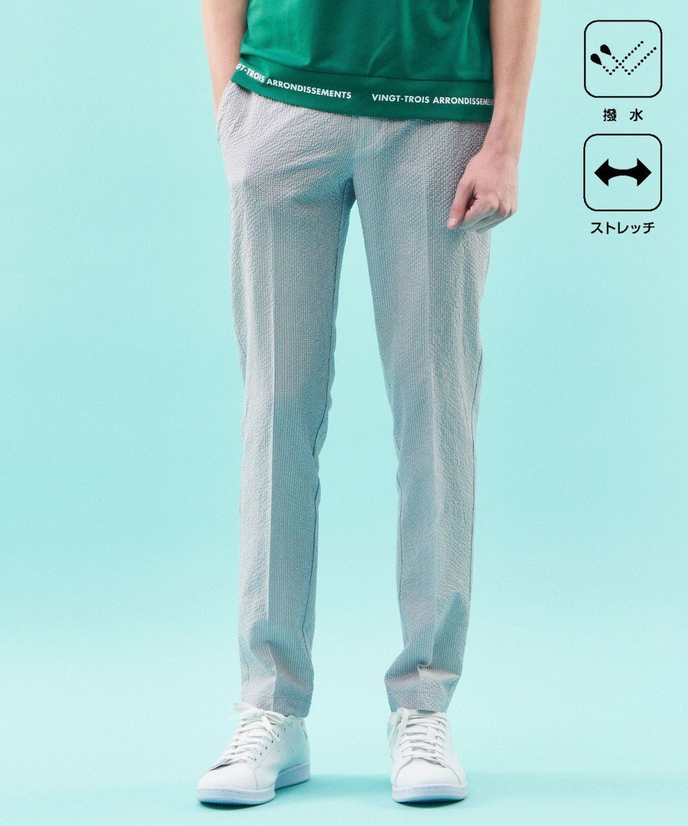 【23区 ゴルフ/23区GOLF / MEN】の【MEN】【撥水/ストレッチ】ミニヘリンボンパンツ 人気、トレンドファッション・服の通販 founy(ファニー) 　ファッション　Fashion　メンズファッション　MEN　ボトムス　Bottoms/Men　ゴルフ　Golf　サッカー　Soccer　ストレッチ　Stretch　プリント　Print　夏　Summer　定番　Standard　春　Spring　S/S・春夏　Ss・Spring/Summer　無地　Plain Color　 other-1|ID: prp329100004568754 ipo3291000000032322376