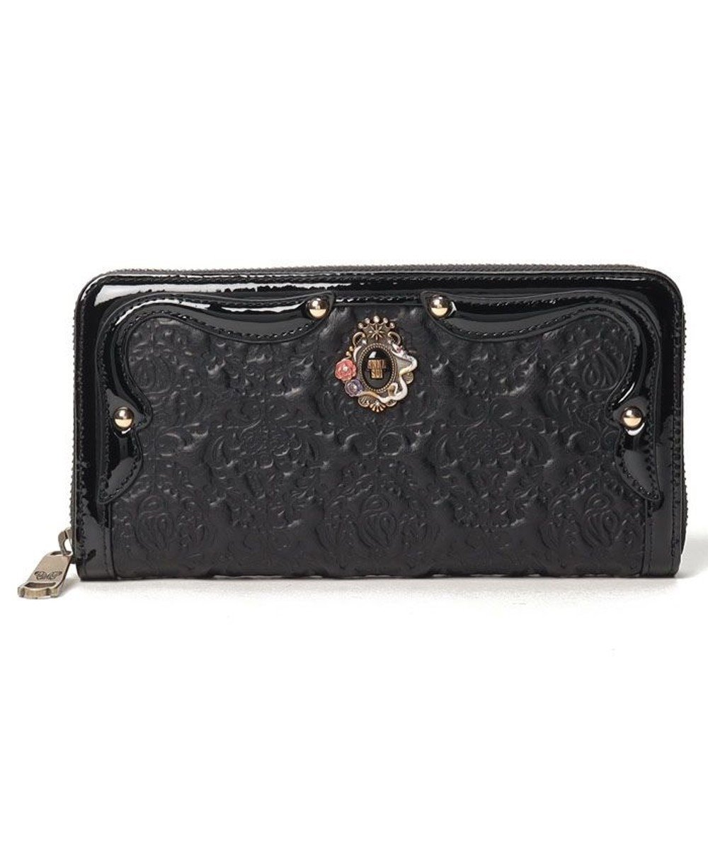 【アナスイ/ANNA SUI】のセルパン ラウンド長財布 人気、トレンドファッション・服の通販 founy(ファニー) 　ファッション　Fashion　レディースファッション　Fashion for Women　ミニ財布・二つ折り財布　Wallets & Card Cases　アンティーク　Antique-Inspired　エナメル　Patent Leather　ジュエリー　Jewelry, Accessories　ブローチ　Brooch, Pin Brooch　モチーフ　Motif, Design Theme　ラウンド　Round, Round Neck　人気　Popular, Best Seller　財布　Wallet, Purse　 other-1|ID: prp329100004568827 ipo3291000000033281108
