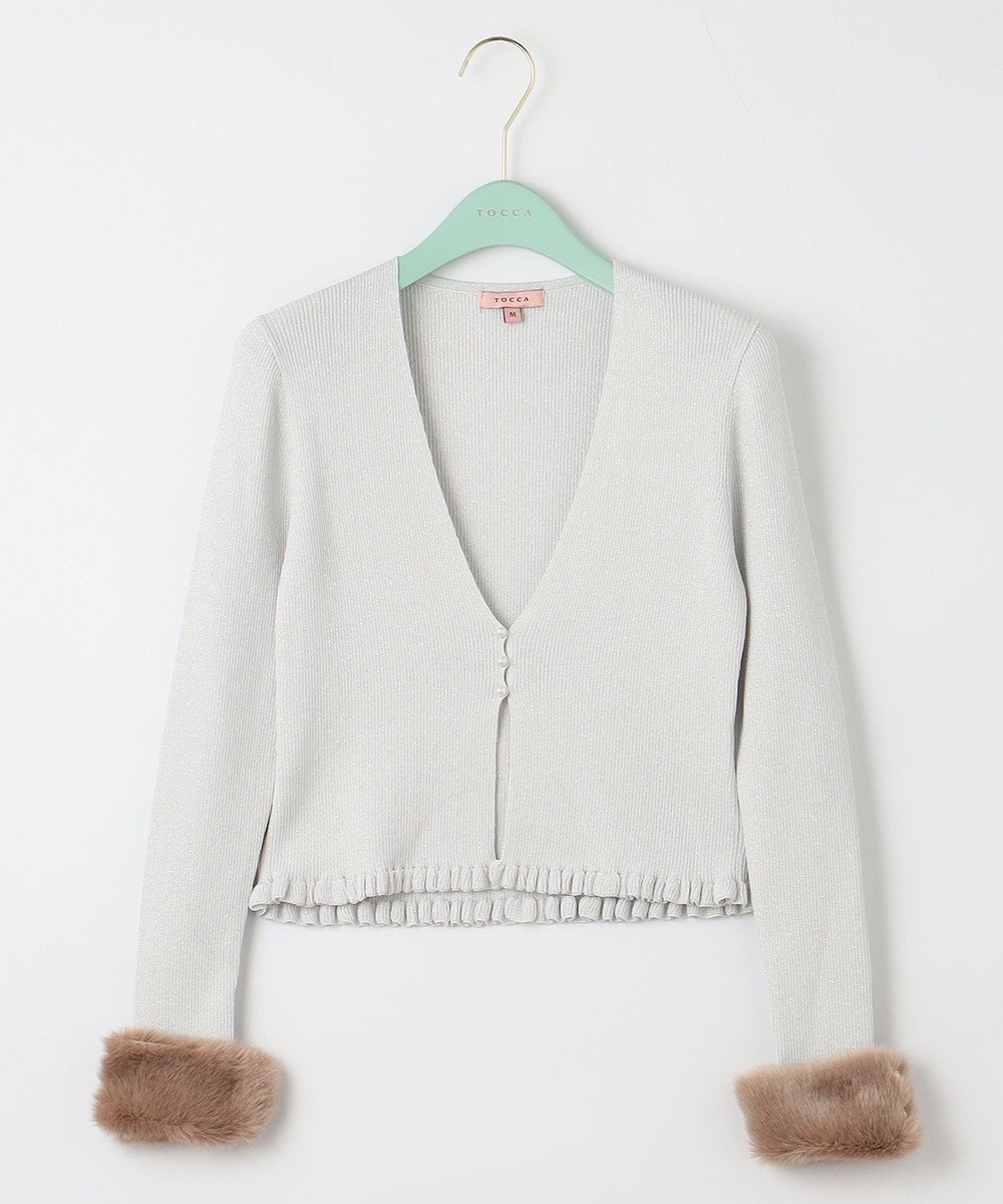【トッカ/TOCCA】のBOOM KNIT ボレロ インテリア・キッズ・メンズ・レディースファッション・服の通販 founy(ファニー) 　ファッション　Fashion　レディースファッション　Ladies' Fashion Online　アウター　Coat Outerwear　ボレロ　Bolero jackets　トップス・カットソー　Tops/Tshirt　ニット　Knit Tops　ボレロ　Bolero　A/W・秋冬　Aw・Autumn/Winter・Fw・Fall-Winter　シルバー系|ID: prp329100004568831 ipo3291000000032551016