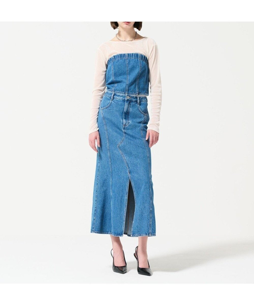 【グレース コンチネンタル/GRACE CONTINENTAL】のマーメイドデニムスカート 人気、トレンドファッション・服の通販 founy(ファニー) 　ファッション　Fashion　レディースファッション　Fashion for Women　スカート　Skirts　デニムスカート・カジュアルスカート　Denim Skirts　インディゴ　Indigo Denim　スリット　Slit, Slit Detail　センター　Center, Center Line　デニム　Denim, Jeans Material　フロント　Front, Front Design　モダン　Modern, Contemporary　ロング　Long, Long-Length　夏　Summer　定番　Standard, Basic Item　S/S・春夏　SS, Spring/Summer, Warm Season　A/W・秋冬　Autumn/Winter　 other-1|ID: prp329100004568832 ipo3291000000033682934