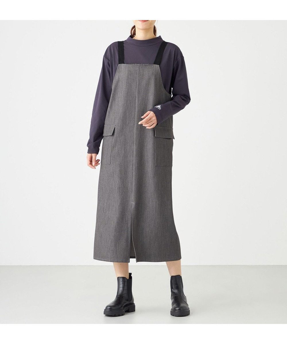 【シェアパーク/SHARE PARK】のTRストレッチジャンスカ インテリア・キッズ・メンズ・レディースファッション・服の通販 founy(ファニー) 　ファッション　Fashion　レディースファッション　WOMEN　ワンピース　Dress　ドレス　Party Dresses　ストレッチ　Stretch　スリット　Slit　ドレス　Dress　パッチ　Patch　フラップ　Flap　フロント　Front　ポケット　Pocket　A/W・秋冬　Aw・Autumn/Winter・Fw・Fall-Winter　再入荷　Restock/Back In Stock/Re Arrival　ライトグレー系|ID: prp329100004568841 ipo3291000000032323267