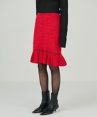 【グレース コンチネンタル/GRACE CONTINENTAL】のツイードフレアニットスカート レッド|ID: prp329100004568851 ipo3291000000033661988