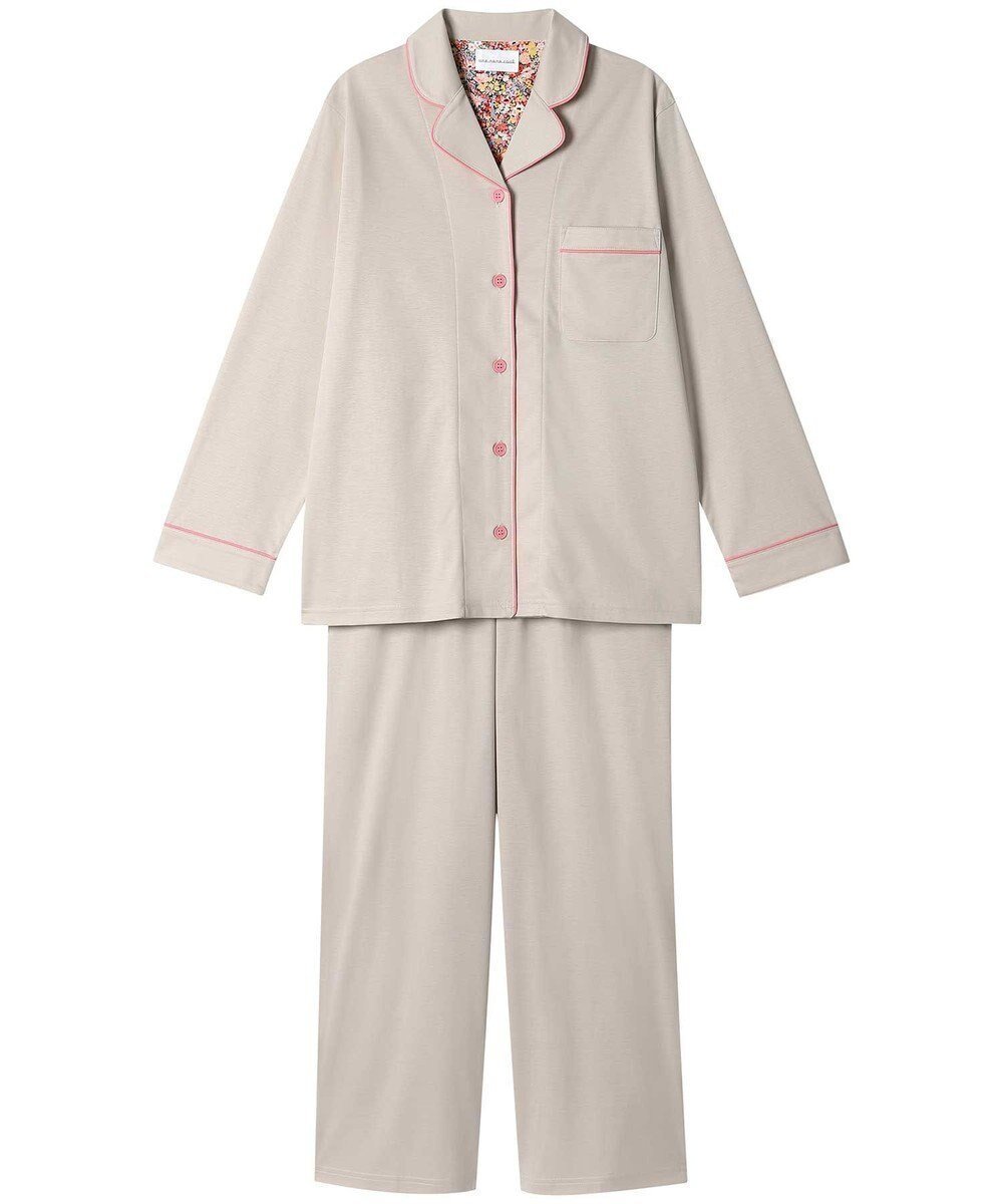 【ウンナナクール/une nana cool】の【綿100%】シルケットスムースパシャマ MADE WITH LIBERTY FABRIC インテリア・キッズ・メンズ・レディースファッション・服の通販 founy(ファニー) 　ファッション　Fashion　レディースファッション　Fashion for Women　パイピング　Piping, Trim Design　パジャマ　Pajamas, Sleepwear　リラックス　Relax, Relaxed Fit　おすすめ　Recommended / Our Picks　ギフト プレゼント　Gift / Present　LG|ID: prp329100004568934 ipo3291000000033681366