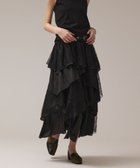 【グレース コンチネンタル/GRACE CONTINENTAL】のレースコンビティアードスカート ブラック|ID: prp329100004569245 ipo3291000000033658548