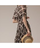 【グレース コンチネンタル/GRACE CONTINENTAL】のチェックプリントプリーツワンピース ブラウン|ID: prp329100004569262 ipo3291000000032725580