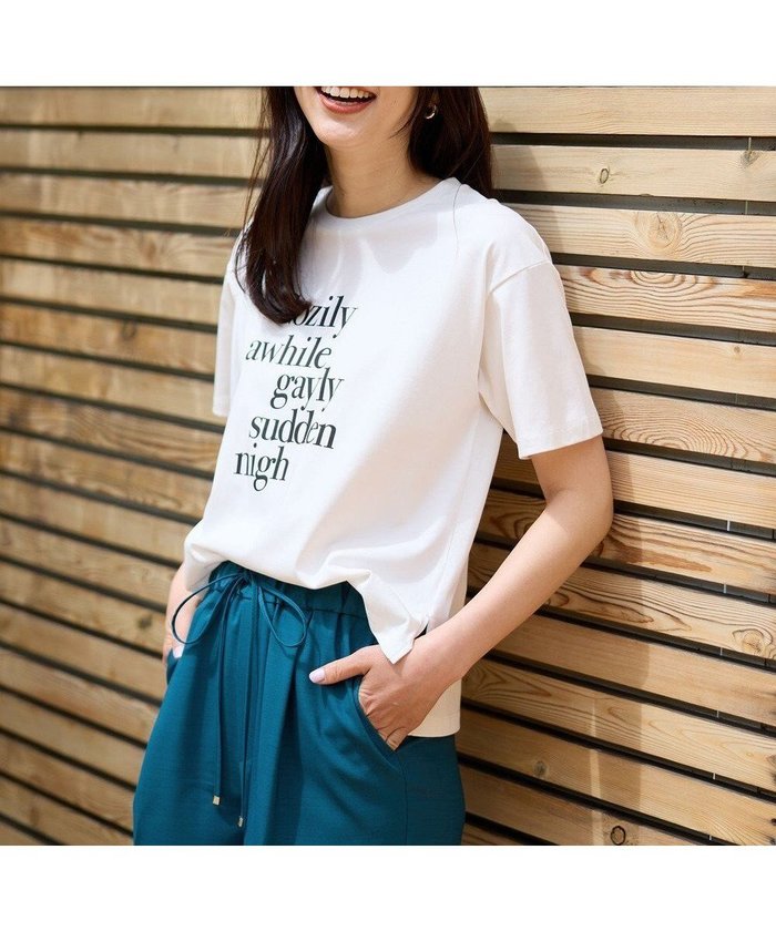 【エニィファム/any FAM】の【洗濯機可/UVケア/接触冷感】半袖ロゴTシャツ インテリア・キッズ・メンズ・レディースファッション・服の通販 founy(ファニー) https://founy.com/ ファッション Fashion レディースファッション WOMEN トップス・カットソー Tops/Tshirt シャツ/ブラウス Shirts/Blouses ロング / Tシャツ T-Shirts カットソー Cut and Sewn インナー Inner 春 Spring カットソー Cut And Sew ジャケット Jacket フレア Flare プリント Print プリーツ Pleats ベーシック Basic 半袖 Short Sleeve ロング Long S/S・春夏 Ss・Spring/Summer NEW・新作・新着・新入荷 New Arrivals 夏 Summer |ID: prp329100004569288 ipo3291000000032327396