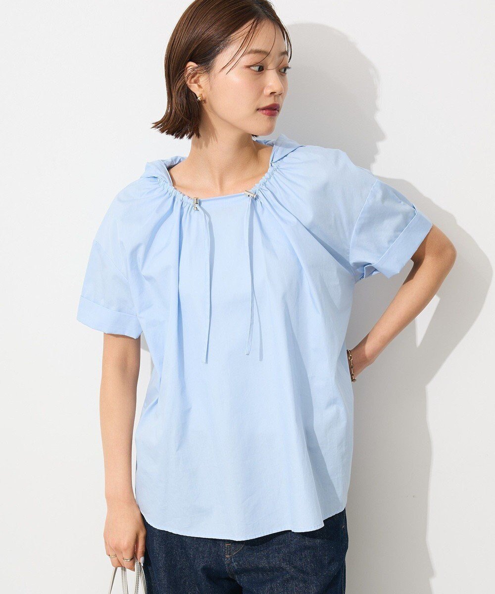 【クラフトスタンダードブティック/CRAFT STANDARD BOUTIQUE】のオーバーサイジングフード付きシャツ インテリア・キッズ・メンズ・レディースファッション・服の通販 founy(ファニー) 　ファッション　Fashion　レディースファッション　WOMEN　トップス・カットソー　Tops/Tshirt　シャツ/ブラウス　Shirts/Blouses　春　Spring　カフス　Cuffs　ギャザー　Gather　シルバー　Silver　ジャケット　Jacket　スピンドル　Spindle　フロント　Front　ポケット　Pocket　ロールアップ　Roll Up　S/S・春夏　Ss・Spring/Summer　NEW・新作・新着・新入荷　New Arrivals　おすすめ　Recommend　夏　Summer　2025年　2025　2025春夏・S/S　Ss,Spring/Summer,2025　Light Blue|ID: prp329100004569294 ipo3291000000032327438