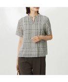 【ジェイ プレス/J.PRESS】の【WEB限定カラーあり・洗える】シアーチェック カットソー ブラック×アイボリーギンガム系|ID: prp329100004569305 ipo3291000000032327494