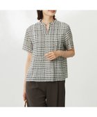 【ジェイ プレス/J.PRESS】の【WEB限定カラーあり・洗える】シアーチェック カットソー ブラック×アイボリーギンガム系|ID: prp329100004569305 ipo3291000000033577797