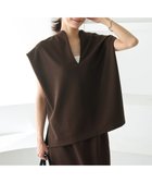 【アンフィーロ 自由区/UNFILO】の【接触冷感/UVカット】BEAUTY FORM JERSEY Light キーネックトップス ブラウン|ID: prp329100004569313 ipo3291000000032327533
