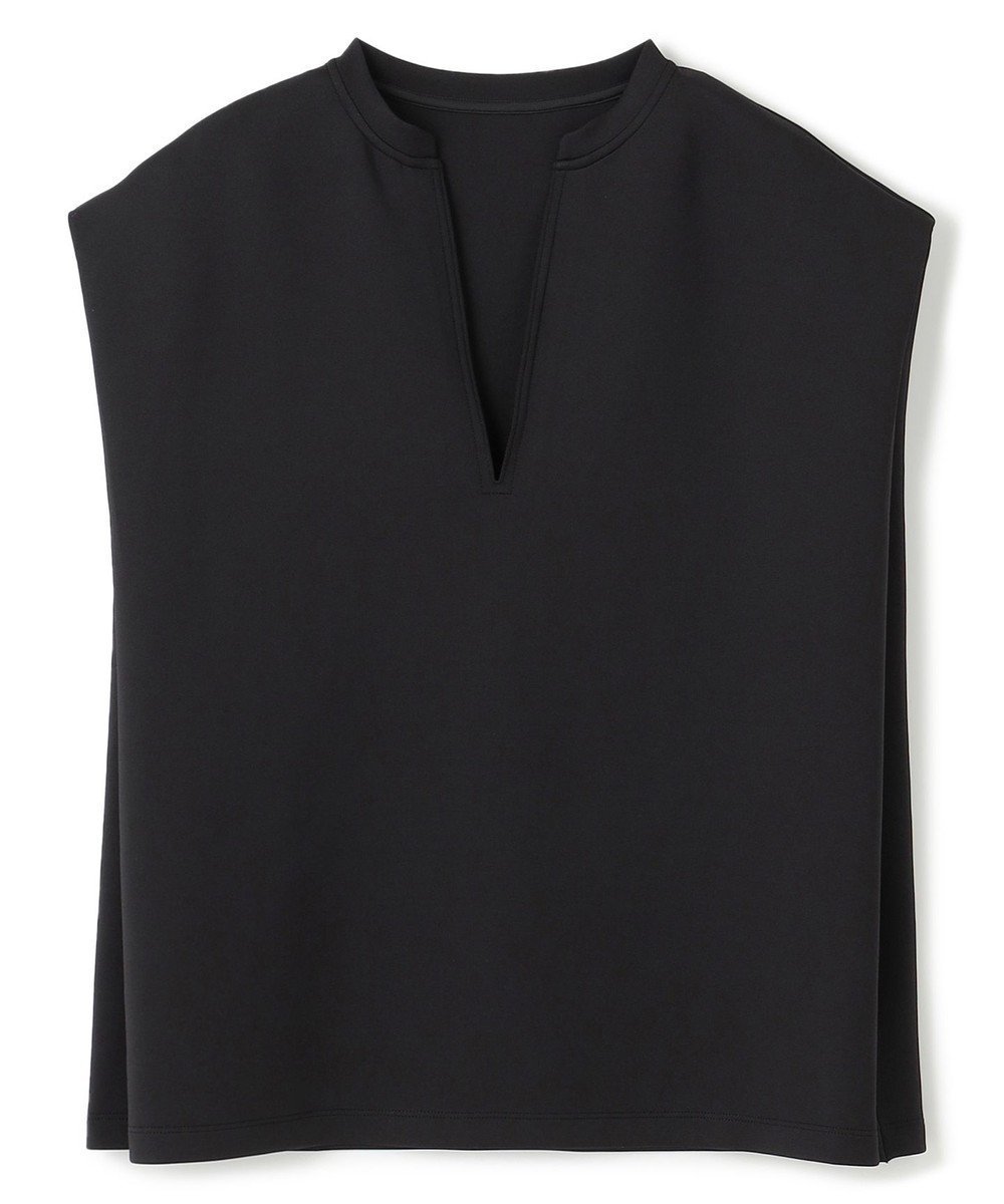 【アンフィーロ 自由区/UNFILO】の【接触冷感/UVカット】BEAUTY FORM JERSEY Light キーネックトップス インテリア・キッズ・メンズ・レディースファッション・服の通販 founy(ファニー) 　ファッション　Fashion　レディースファッション　Fashion for Women　トップス・カットソー　Cut & Sew Tops　シャツ・ブラウス・オフィスカジュアル　Elegant Blouses & Button-Ups　ロングTシャツ・Tシャツ　Longline T-Shirts & Tees　カットソー・ベーシックTシャツ　Cut-and-Sewn Tops / Stretch Tees & Basics　春　Spring　秋　Autumn　カットソー　Cut and Sewn Top　スウェット / スエット　Sweatshirt, Sweatwear　ストレッチ　Stretch, Stretchy Fabric　スリット　Slit, Slit Detail　セットアップ　Set-Up, Coordinated Outfit　タイトスカート　Pencil Skirt, Tight Skirt　ダウン　Down, Puffer　なめらか　Smooth, Silky Texture　フォルム　Silhouette, Form　S/S・春夏　SS, Spring/Summer, Warm Season　おすすめ　Recommended / Our Picks　夏　Summer　エレガント 上品　Elegant　ブラック|ID: prp329100004569313 ipo3291000000032429039
