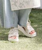 【グリーンパークス/Green Parks】のRUPIS.インジェクションニットレースアップサンダル Ivory|ID: prp329100004569323 ipo3291000000032327624