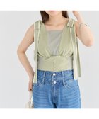【グリーンパークス/Green Parks】の・swing by ショルダーリボンノースリーブ Light Khaki|ID: prp329100004569325 ipo3291000000032416841