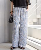 【アメリカンホリック/AMERICAN HOLIC】のボーホー柄プリントワイドパンツ Blue|ID: prp329100004569331 ipo3291000000032327699