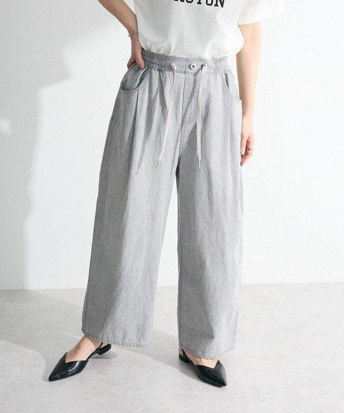 【グリーンパークス/Green Parks】のライトデニムワイドパンツ インテリア・キッズ・メンズ・レディースファッション・服の通販 founy(ファニー) https://founy.com/ ファッション Fashion レディースファッション Fashion for Women パンツ Pants & Trousers デニムパンツ・ジーンズ・美脚デニム Denim Jeans & Pants おすすめ Recommended / Our Picks デニム Denim, Jeans Material ポケット Pocket, Pocket Detail ルーズ Loose, Oversized ロング Long, Long-Length ワイド Wide, Wide Fit 夏 Summer 春 Spring S/S・春夏 SS, Spring/Summer, Warm Season |ID: prp329100004569345 ipo3291000000032327772