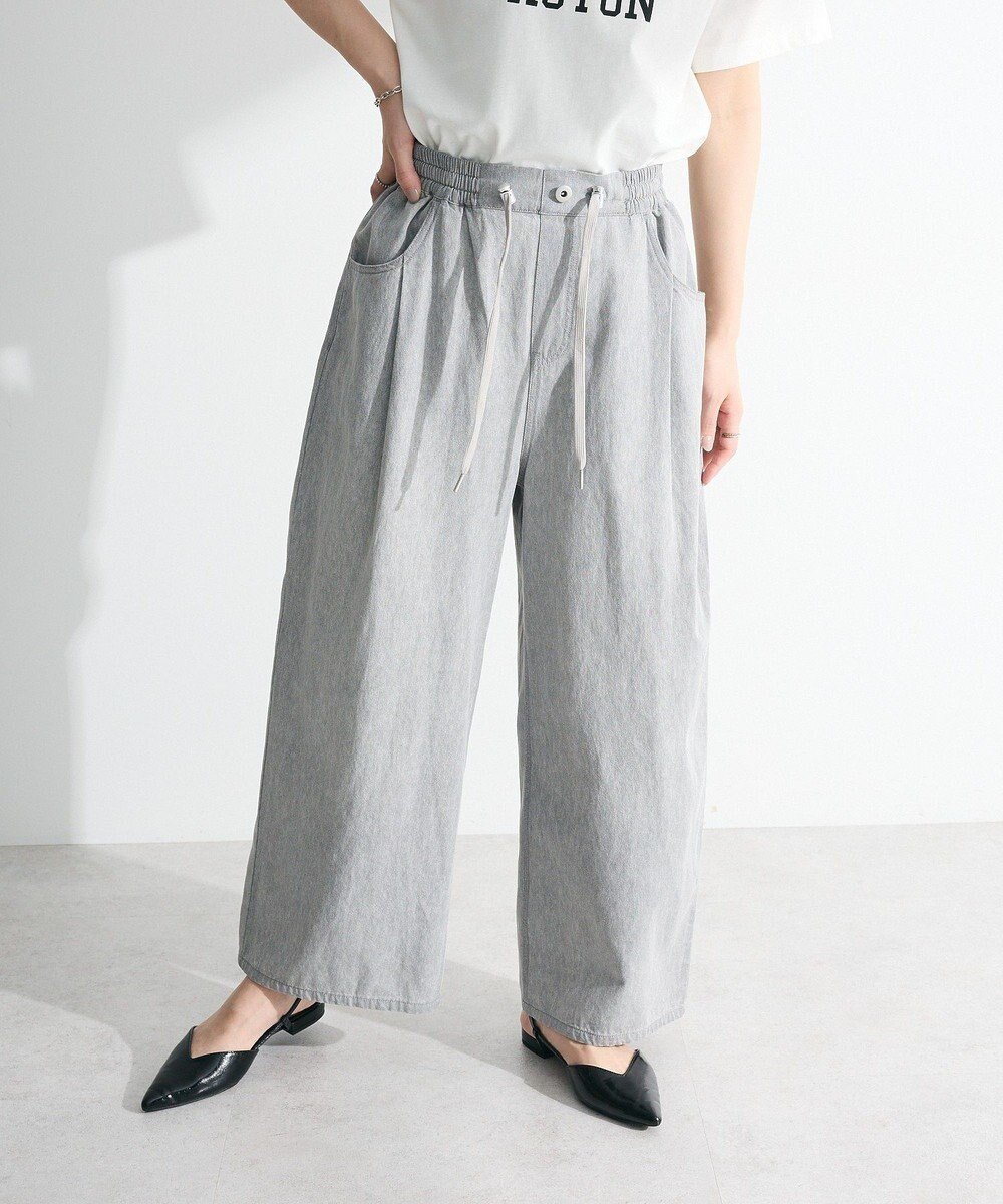 【グリーンパークス/Green Parks】のライトデニムワイドパンツ 人気、トレンドファッション・服の通販 founy(ファニー) 　ファッション　Fashion　レディースファッション　Fashion for Women　パンツ　Pants & Trousers　デニムパンツ・ジーンズ・美脚デニム　Denim Jeans & Pants　おすすめ　Recommended / Our Picks　デニム　Denim, Jeans Material　ポケット　Pocket, Pocket Detail　ルーズ　Loose, Oversized　ロング　Long, Long-Length　ワイド　Wide, Wide Fit　夏　Summer　春　Spring　S/S・春夏　SS, Spring/Summer, Warm Season　 other-1|ID: prp329100004569345 ipo3291000000032327772