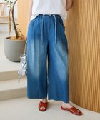 【グリーンパークス/Green Parks】のライトデニムワイドパンツ Indigo|ID: prp329100004569345 ipo3291000000032327779