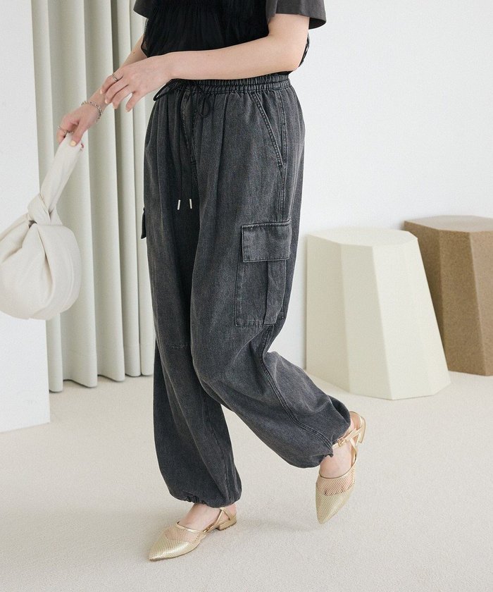 【グリーンパークス/Green Parks】のライトデニムカーゴパンツ インテリア・キッズ・メンズ・レディースファッション・服の通販 founy(ファニー) https://founy.com/ ファッション Fashion レディースファッション Ladies' Fashion Online パンツ Pants デニムパンツ Denim Pants おすすめ Recommend デニム Denim フォルム Form ポケット Pocket ルーズ Loose ロング Long ワイド Wide 夏 Summer 春 Spring S/S・春夏 Ss・Spring/Summer |ID: prp329100004569348 ipo3291000000032416849
