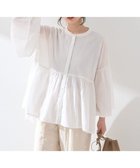 【アースミュージックアンドエコロジー/earth music&ecology】のコットンボイルギャザーシャツ Off White|ID: prp329100004569358 ipo3291000000032327877