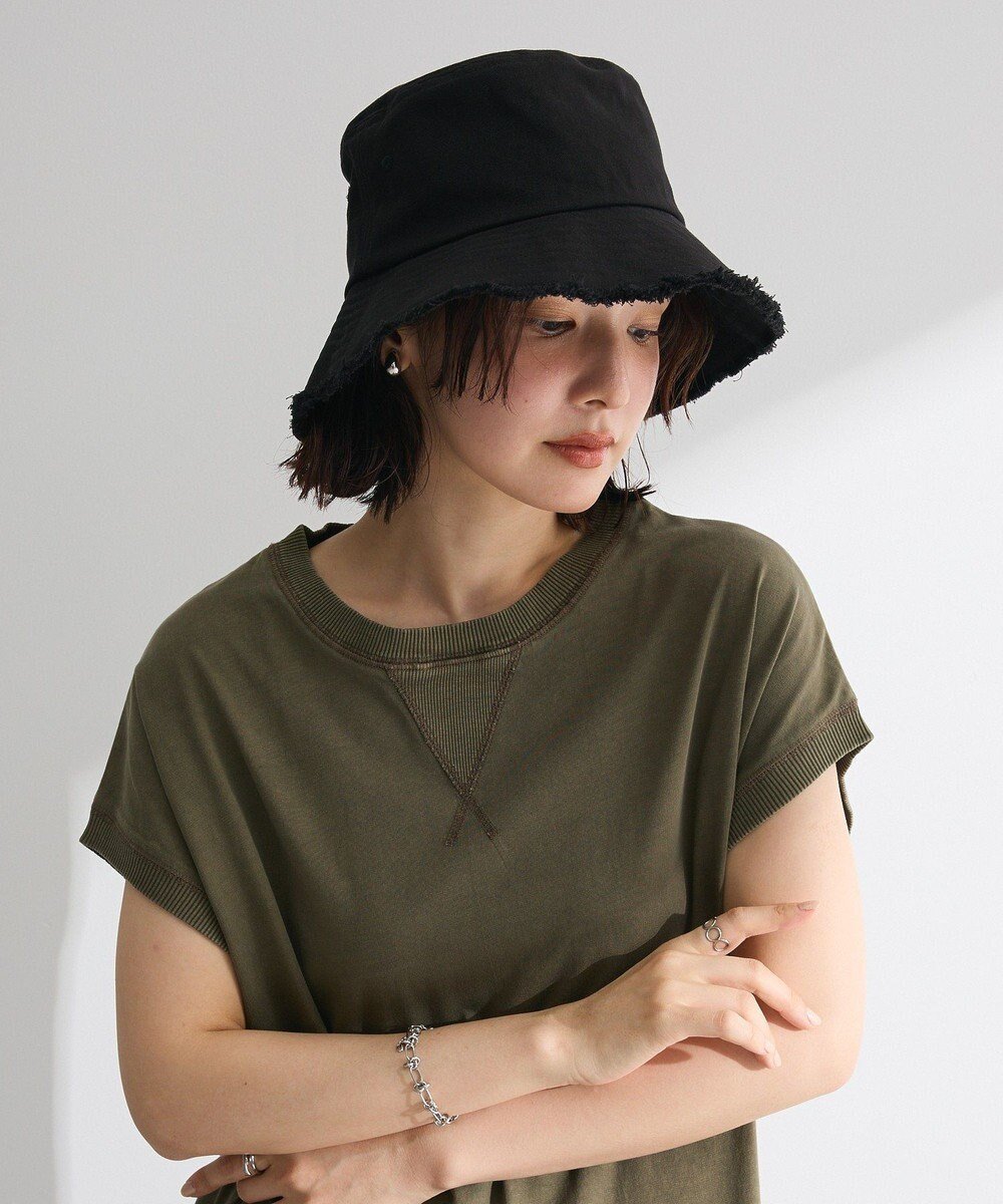 【グリーンパークス/Green Parks】の・ツイルフリンジハット インテリア・キッズ・メンズ・レディースファッション・服の通販 founy(ファニー) 　ファッション　Fashion　レディースファッション　Fashion for Women　キャップ&ハット　Hats & Caps　おすすめ　Recommended / Our Picks　トレンド　Trend, Trending Now　フリンジ　Fringe, Tassel　帽子　Hat, Headwear　Black|ID: prp329100004569364 ipo3291000000032710913