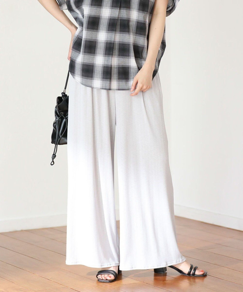 【グリーンパークス/Green Parks】のシアーワイドパンツ インテリア・キッズ・メンズ・レディースファッション・服の通販 founy(ファニー) 　ファッション　Fashion　レディースファッション　WOMEN　パンツ　Pants　おすすめ　Recommend　シアー　Sheer　ポケット　Pocket　リラックス　Relax　ワイド　Wide　夏　Summer　春　Spring　S/S・春夏　Ss・Spring/Summer　無地　Plain Color　Light Gray|ID: prp329100004569375 ipo3291000000032327968