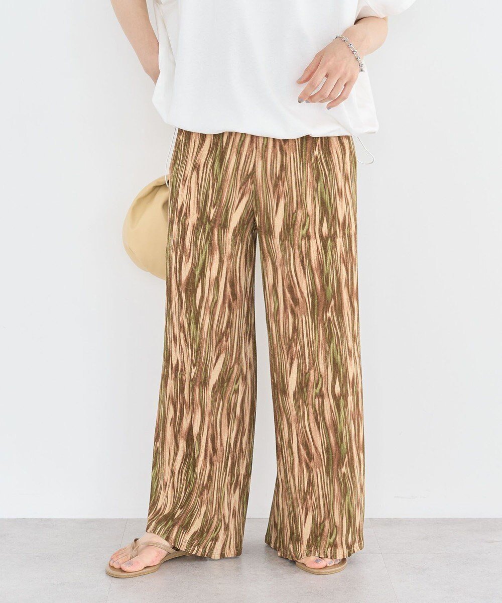 【グリーンパークス/Green Parks】のシアーワイドパンツ インテリア・キッズ・メンズ・レディースファッション・服の通販 founy(ファニー) 　ファッション　Fashion　レディースファッション　WOMEN　パンツ　Pants　おすすめ　Recommend　シアー　Sheer　ポケット　Pocket　リラックス　Relax　ワイド　Wide　夏　Summer　春　Spring　S/S・春夏　Ss・Spring/Summer　無地　Plain Color　Brown|ID: prp329100004569375 ipo3291000000032327973