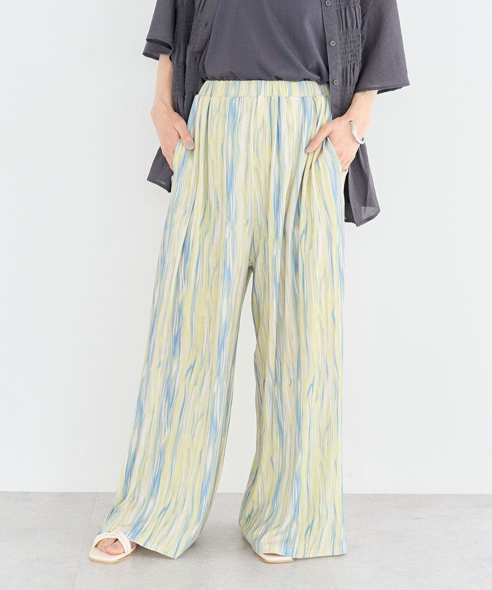 【グリーンパークス/Green Parks】のシアーワイドパンツ インテリア・キッズ・メンズ・レディースファッション・服の通販 founy(ファニー) 　ファッション　Fashion　レディースファッション　WOMEN　パンツ　Pants　おすすめ　Recommend　シアー　Sheer　ポケット　Pocket　リラックス　Relax　ワイド　Wide　夏　Summer　春　Spring　S/S・春夏　Ss・Spring/Summer　無地　Plain Color　Lime Green|ID: prp329100004569375 ipo3291000000032327976