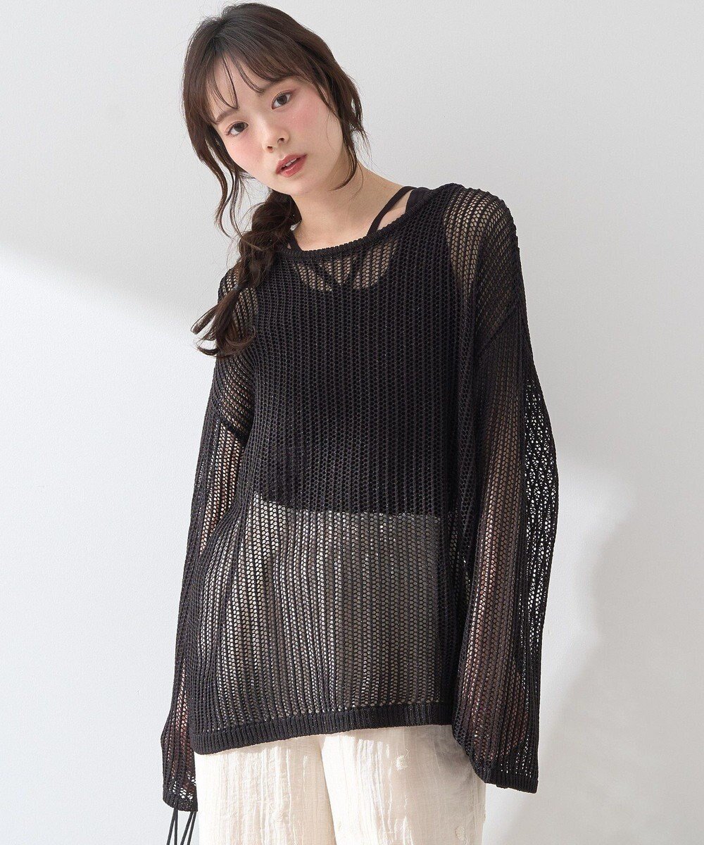 【アースミュージックアンドエコロジー/earth music&ecology】のSET2点メッシュプルオーバー+タンクトップ 人気、トレンドファッション・服の通販 founy(ファニー) 　ファッション　Fashion　レディースファッション　Ladies' Fashion Online　トップス・カットソー　Tops/Tshirt　ニット　Knit Tops　プルオーバー　Pullover　おすすめ　Recommend　セーター　Sweater　タンク　Tank　ポケット　Pocket　メッシュ　Mesh　夏　Summer　春　Spring　S/S・春夏　Ss・Spring/Summer　 other-1|ID: prp329100004569390 ipo3291000000032328057