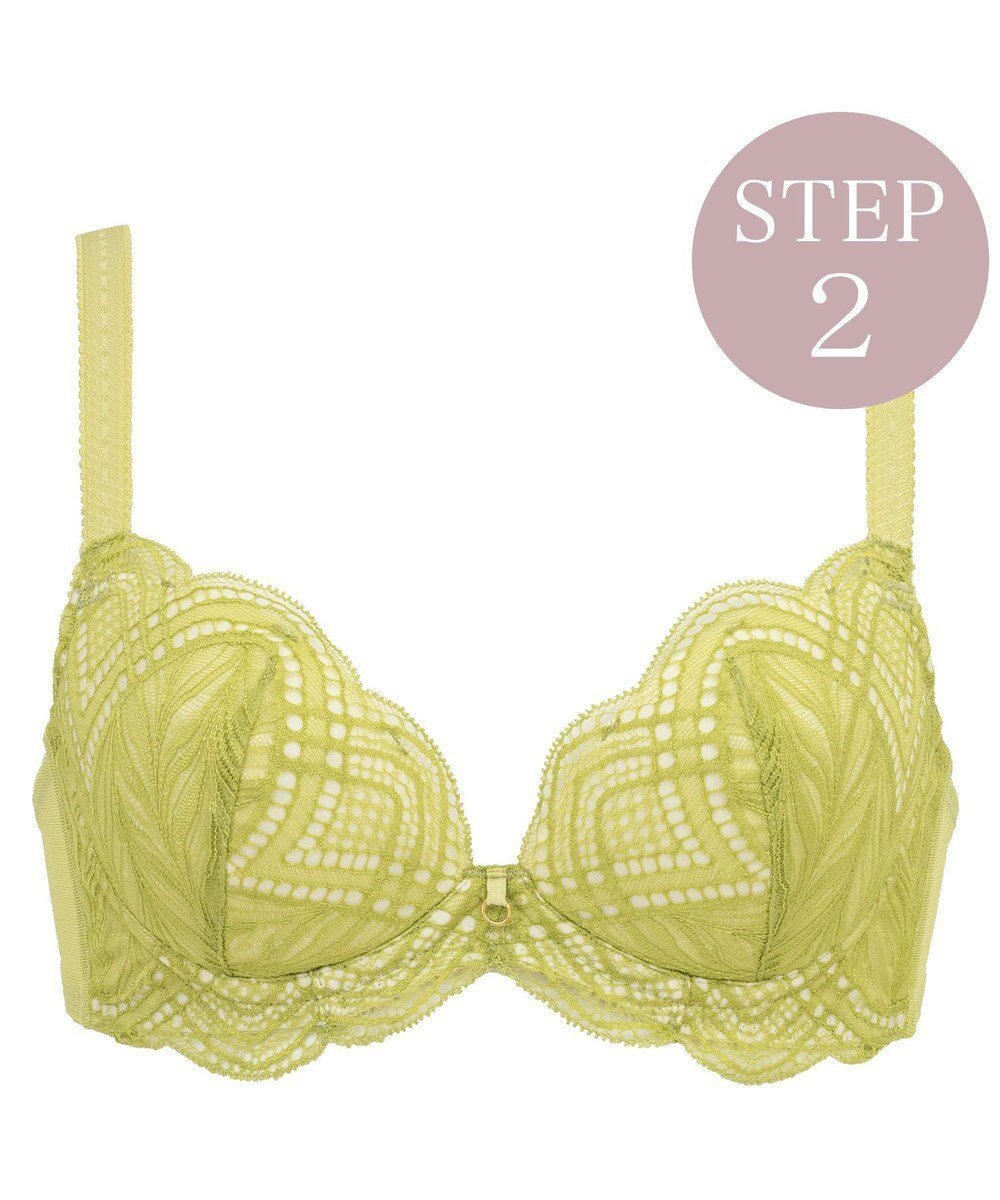 【ブラデリス ニューヨーク/BRADELIS New York】の【BRADELIS New York / 育乳補整ブラ・STEP2 寄せる】ナオミステップ2ブラ24S2 インテリア・キッズ・メンズ・レディースファッション・服の通販 founy(ファニー) 　ファッション　Fashion　レディースファッション　Fashion for Women　アンダー　Underwear Essentials　クラシカル　Classical, Vintage-Inspired　コンパクト　Compact, Small Size　切替　Switching, Contrast Panel　スタイリッシュ　Stylish, Fashionable　チャーム　Charm, Pendant　トレンド　Trend, Trending Now　ドット　Polka Dot, Dot Pattern　ヌーディ　Nude, Nude Tone　フェミニン　Feminine, Girly　フロント　Front, Front Design　ブラジャー　Bra, Lingerie　ポケット　Pocket, Pocket Detail　モチーフ　Motif, Design Theme　ラップ　Wrap, Wrap Design　レース　Lace, Lace Fabric　ワイヤー　Wire, Wired Bra　おすすめ　Recommended / Our Picks　ライム|ID: prp329100004569587 ipo3291000000033686025