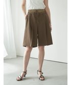 【イェッカ ヴェッカ/YECCA VECCA】のWウエストハーフパンツ Brown|ID: prp329100004569707 ipo3291000000032660751