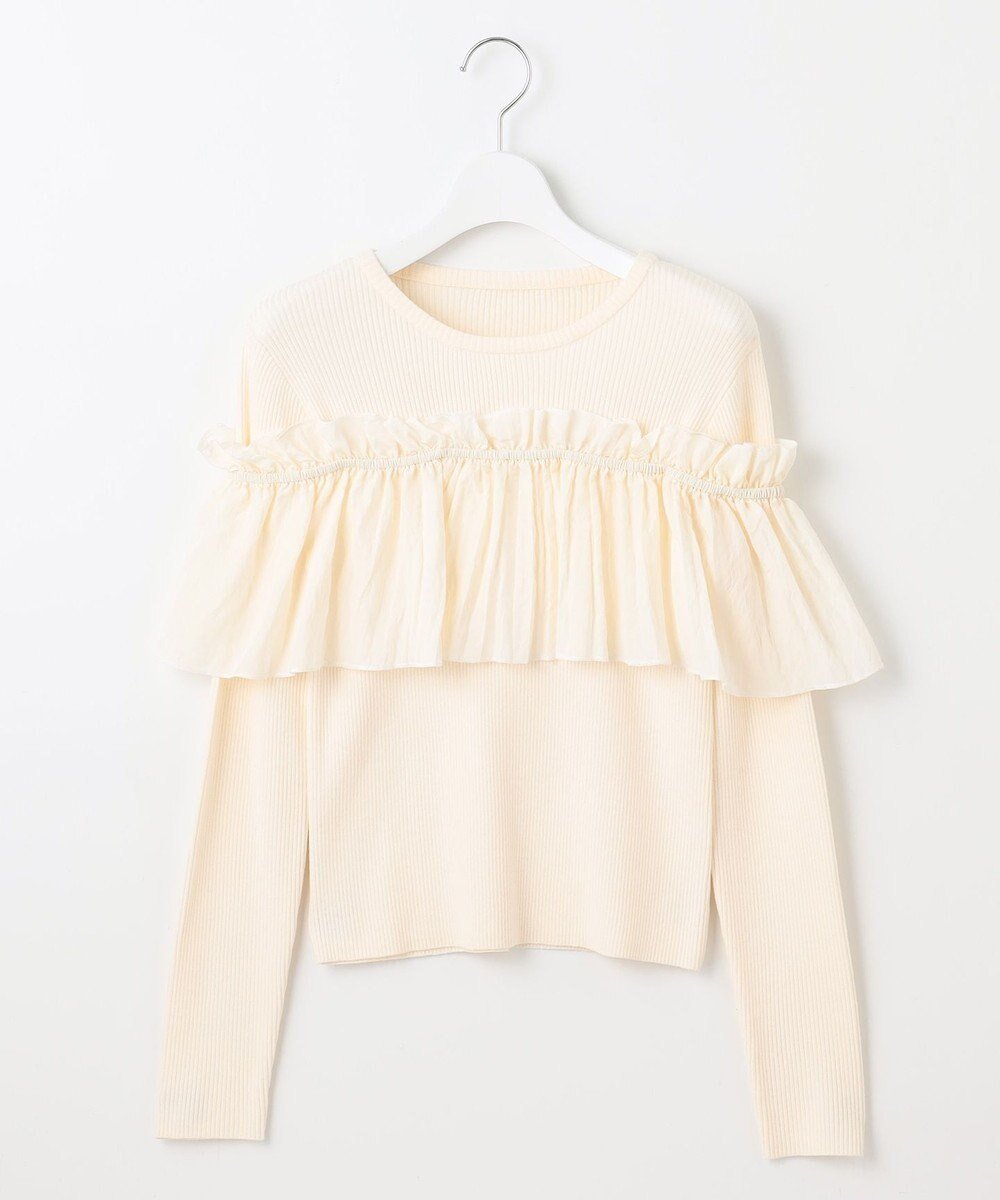 【フェルゥ/Feroux】の【洗える】3way フリルニットトップス インテリア・キッズ・メンズ・レディースファッション・服の通販 founy(ファニー) ファッション Fashion レディースファッション Fashion for Women トップス・カットソー Cut & Sew Tops ニット Knit Tops & Sweaters セーター Sweater, Knitwear バランス Balance, Style Balance フリル Frill, Ruffle ベスト Vest, Waistcoat リブニット Rib Knit, Ribbed Knit ワイド Wide, Wide Fit 洗える Machine Washable A/W・秋冬 Autumn/Winter アイボリー系|ID: prp329100004569730 ipo3291000000034466667